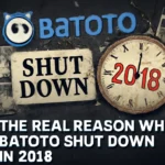 Feature image for the article 'The Real Reason Why Batoto Shut Down in 2018', showing the Batoto logo, a cracked clock with the year 2018, a torn newspaper with 'SHUT DOWN', and manga-related visuals, all against a distressed, dark background.